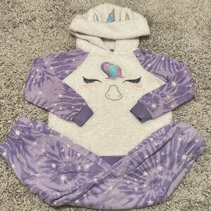 Cuddl Duds Unicorn Pajama Set, Size S (6/6X)